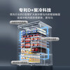 Midea freezer household commercial horizontal display cabinet refrigerated fresh-keeping cabinet ice cream frozen freezer with lock fruit beverage wine refrigerator small ice cream freezer 143 liters four-speed temperature control glass door with lock MS-155LGE