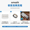 Huami HELIO RING smart ring, titanium silver No. 8 sports ring, monitors sleep breathing, heart rate changes, blood oxygen, gift for male and female adult high school students, HELIO RING No. 12 (inner ring diameter 22mm, circumference 71.27mm)