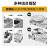 Dekebang's new multigrain pancake machine, commercial stall, gas griddle, fryer, all-in-one machine, noodle cooking machine, Eastern cooking combination fixed type 45 + griddle type 73 (send tools + tutorial)