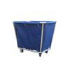 Yigongding cone-shaped linen cart hotel room multi-functional stainless steel service cart cleaning cleaning work cart laundry room recycling cart disassembly 4-tube blue