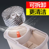 David spin mop 36cm pole telescopic 99-127cm 2 heads thickened mop D6 dual drive no hand wash