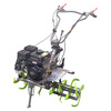 Zongshen Power gasoline direct-connected micro tillage machine is a lightweight upgraded 5-speed small farmland weeding and furrow tillage rotary tiller. High-end Zongshen 225 power 5-speed speed-adjustable model + 8 rows of rotary tillage blades + tires + furrow plows.