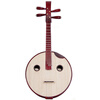 FLOFAIR ethnic plucked instrument hardwood bone flower beginner entry level examination Zhongruan Qin ZR-01 band troupe hardwood unnotched elbow round sound hole Zhongruan