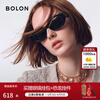BOLON Tyrannosaurus glasses Yang Zi's same style cool cat-eye narrow frame sunglasses for women, fashionable sunglasses for men, sun protection BL3308, light and thin double upgrade BL3308C10 bright black frame-polarized
