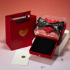 Laosuo pure gold 999 happy wedding gold rose cake gold ornaments wedding gift for wife and best friend 0.5g for newlyweds + 0.2g for newlyweds + 0.3g for flowers (total 1g) + selection gift box