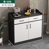 Zhen Yan selects sideboard integrated wall storage cabinet living room multi-layer storage cabinet multi-functional cabinet wine cabinet cupboard tea cabinet with built-in guardrail black + white 80CM two doors and two drawers