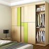 Schneiman whole house customized wardrobe integrated sliding door wardrobe walk-in sliding door bedroom furniture modern simple wardrobe custom-made white cherry (/square meter)