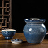 Yayan Ceramics Jingdezhen Ceramic Pickle Jar Household Sauerkraut Jar Thickened Handmade Pickle Jar Pickled Salted Chicken and Duck Egg Jar (10 catties water capacity) 5L