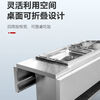 TAPNM mobile stall folding food cart night market Oden skewers spicy hot pot multi-functional stall cart with roof 1.4 meters + 0.5 meters two-pot simple model gas model (free shipping)