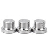 Jinchao 304 stainless steel inner hexagonal flange surface imperial plug inner corner edge oil plug metric plug G1-2 inch M8*1.25 (2 pieces)