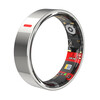 New non-invasive blood sugar and blood pressure smart ring, sleep blood oxygen, heart rate, multiple sports modes, waterproof photo ring, moonlight white, free charging compartment + health detection + sleep analysis + lightweight wearing, size 13, diameter 22, finger circumference 70