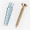 Tanbeiman expansion screw metal light sawtooth iron expansion screw small yellow croaker expansion tube expansion nail bolt hollow brick reinforcement expansion screw M6X32 + nails 50 sets anti-loosening type can repair old holes