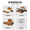 Yingyuan all solid wood children's bed for boys and girls 1.2m single bed solid wood storage bed children's suite furniture student bed single bed + 2 bedside tables 1500mm*2000mm frame structure
