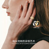 Shakespeare (starry night sky) smart ring AI sleep heart rate monitoring female niche design couple ring light luxury crushed ice sports ring gold size 9