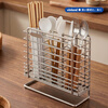 Vinland Japanese chopstick barrel 304 stainless steel kitchen storage box wall-mounted rack cage high-end chopstick cage drain chopstick barrel mildew-proof upgraded 304 stainless steel patch double grid chopstick cage