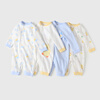 Youqi baby clothes for boys and girls, spring long-sleeved jumpsuits for boys and girls, front-open autumn clothes, two-piece rompers