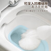 Million-selling Japanese-style S-shaped long-handled toilet brush with no dead ends, toilet brush hook without punching, no damage to the glaze, 1 Yunduo water-squeezing toilet brush