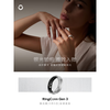 RingConn Smart Ring Heart Rate Blood Oxygen Women's Menstrual Period Blood Pressure Assessment Vibration Reminder Satin Silver No. 6 (17.12mm)