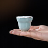 Guiyintang silver cup pure silver 999 ice cracked porcelain covered silver tea cup pure silver liner wine cup high-end tea set