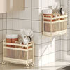 CRHMMFLF chopstick storage box kitchen chopstick cage wall-mounted chopstick cage household new spoon chopstick basket chopstick tube storage rack white new chopsticks do not leak countertop model 2 compartments