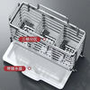 Xingran Kitchen Chopstick Cage Stainless Steel Kitchen Shelf Home Wall-mounted No-Punch Storage Basket Spoon Drain Box Basket Two Compartments - Simple Model High-Quality Stainless Steel