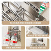Nuanchi 304 stainless steel chopstick barrel household chopstick storage box chopstick cage wall-mounted kitchen knife holder spoon storage rack 304 stainless steel-desktop new two-grid chopstick box + without hook