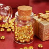 Yusenyi Gold Small Golden Bean Pure Gold 999.9 Golden Bean Gold Savings Investment Gold Collection Pure Gold Transfer Beads Investment White Bar Installment 5g with Certificate + Gold Savings Bottle