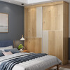 Schneiman whole house customized wardrobe integrated sliding door wardrobe walk-in sliding door bedroom furniture modern simple wardrobe custom-made white cherry (/square meter)