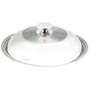 Pearl Life stainless steel pot lid, suitable for 30cm/33cm/36cm/39cm/42cm pot, visible pot lid, cooking lid, 33mm pot
