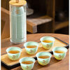 Jinpin Sam Emerald Green Disposable Kung Fu Tea Cup Thickened Anti-scald Tea Small Cup Business Hospitality Tea Cup Tea Set Tea Character Emerald Green Tea Cup 6 Bags 300 Pieces
