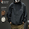 Woodpecker Outdoor Jacket Men's Jacket Spring Autumn Winter 2026 New American Casual Black Thickened Cotton Work Jacket Black-1 Spring and Autumn Regular L Recommended 130-145 catties