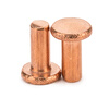 Jinggong M6M8 GB109 copper flat head solid rivet full copper solid copper rivet flat head rivet copper rivet 7L 6*8 5 pieces
