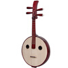 FLOFAIR ethnic plucked instrument hardwood bone flower beginner entry level examination Zhongruan Qin ZR-01 band troupe hardwood unnotched elbow round sound hole Zhongruan