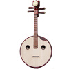 FLOFAIR ethnic plucked instrument hardwood bone flower beginner entry level examination Zhongruan Qin ZR-01 band troupe hardwood unnotched elbow round sound hole Zhongruan