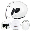 Tank T536 motorcycle helmet half helmet 3C men's and women's sun protection safety helmet white XXL