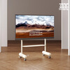 Sencha Movable TV Stand Cart Floor-standing Lift TV Mount Suitable for Xiaomi Hisense TCL Skyworth Sony Huawei 50/55/65/75/85/100 inches Cheese Stick TV Stand | Light Yellow | Suitable for 50-75 inches