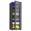 Royalstar Refrigerator Fresh Cabinet Constant Temperature Household Small Ice Bar Commercial Single Door Freezer Wine Cabinet Beverage Cabinet Refrigerator Tea Sample Keeping Office Wine Cabinet Display Cabinet 238 liters air-cooled丨Tempered glass丨Fully refrigerated丨First-class energy efficiency