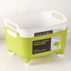 Home KATEI STORY Korean imported plastic sink fruit and vegetable basket kitchen mobile sink sink with handle drain basket green