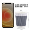 Baicaoyuan disposable paper cup business office coffee cup anti-scalding double-layer insulated corrugated cup 280ml*50 pieces style gray
