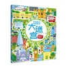 Usborne British children's classic scene maze traveling by bus