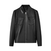 Cabin celebrity style sheepskin leather jacket men's new workwear lapel leather jacket