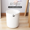 Bitujia trash can without cover 12L large capacity round white round hole design fixed garbage bag toilet kitchen living room