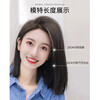 Baisitang wig female real hair pad hair piece hair root fluffy clip-on head replacement mini full human hair pad height wig piece real hair two pieces two cards 10cm black