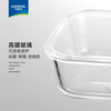 Leweishi high boron glass lunch box, microwaveable lunch box, lunch box, refrigerator lunch box, Lexian integrated lid, 400ml, small size