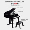 Hape Children's Piano 30-key Mechanical Piano Music Enlightenment Early Education Toy Baby Home Toy Gift for Boys and Girls 30-Key Mechanical Piano Elegant Black 3-12Y
