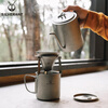 Silver Ant pure titanium hand brewed coffee pot set outdoor household drip filter titanium coffee cup long mouth thin mouth pot can be customized pure titanium coffee stand + titanium filter