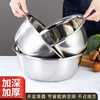Rice helper stainless steel basin thickened vegetable basin and basin basin kneading basin kitchen soup basin rice basin seasoning marinated meat basin flavor bucket 40cm thick can be heated by induction cooker 1 pack