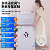 Royalstar household freezer small and medium-sized refrigeration-freezer conversion freezer commercial large-capacity fresh-keeping single-temperature horizontal refrigerator energy-saving and low-noise first-class energy efficiency energy-saving and electricity-saving 138L nationwide joint warranty