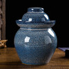 Yayan Ceramics Jingdezhen Ceramic Pickle Jar Household Sauerkraut Jar Thickened Handmade Pickle Jar Pickled Salted Chicken and Duck Egg Jar (10 catties water capacity) 5L