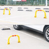 Huangchi parking space floor lock, gantry car floor lock, parking space lock, garage space lock, thickened parking pile artifact roadblock, double lock type movable lifting gantry lock-yellow 60cm
